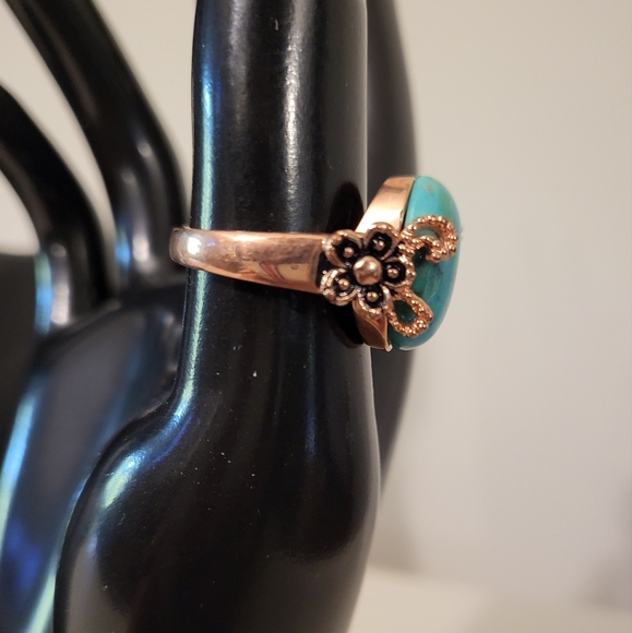 RARE! PC Timna Collection Turquoise & Copper Jewelry Set - Ring Size 8 - Picture 3 of 9